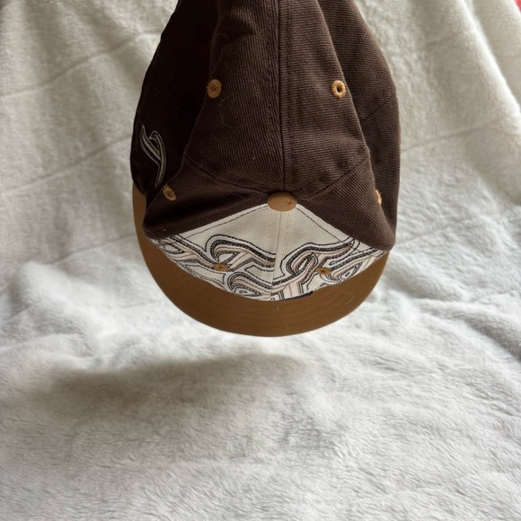 New Era 59Fifty Toronto Blue Jays Fitted Cap Brown Tan Graphic Print Size 7 1/4 - Picture 3 of 10